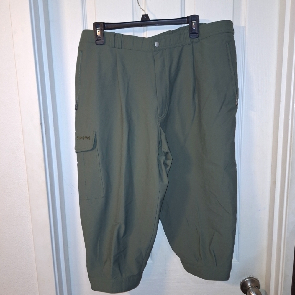 Schoffel Olive Green Cargo Capri Outdoor Pants